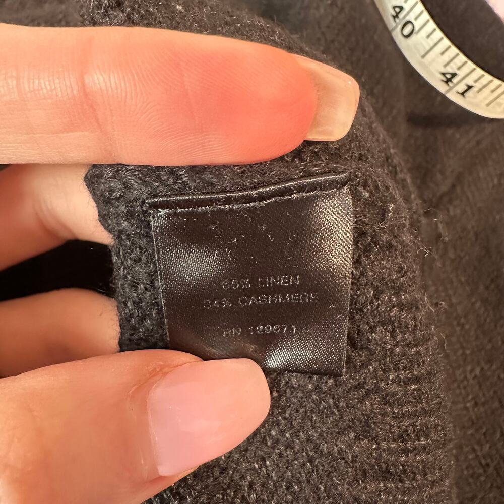 Naked Cashmere Men’s Quarter Zip Sweater Linen Cashmere Blend Pullover Preppy - Picture 9 of 10